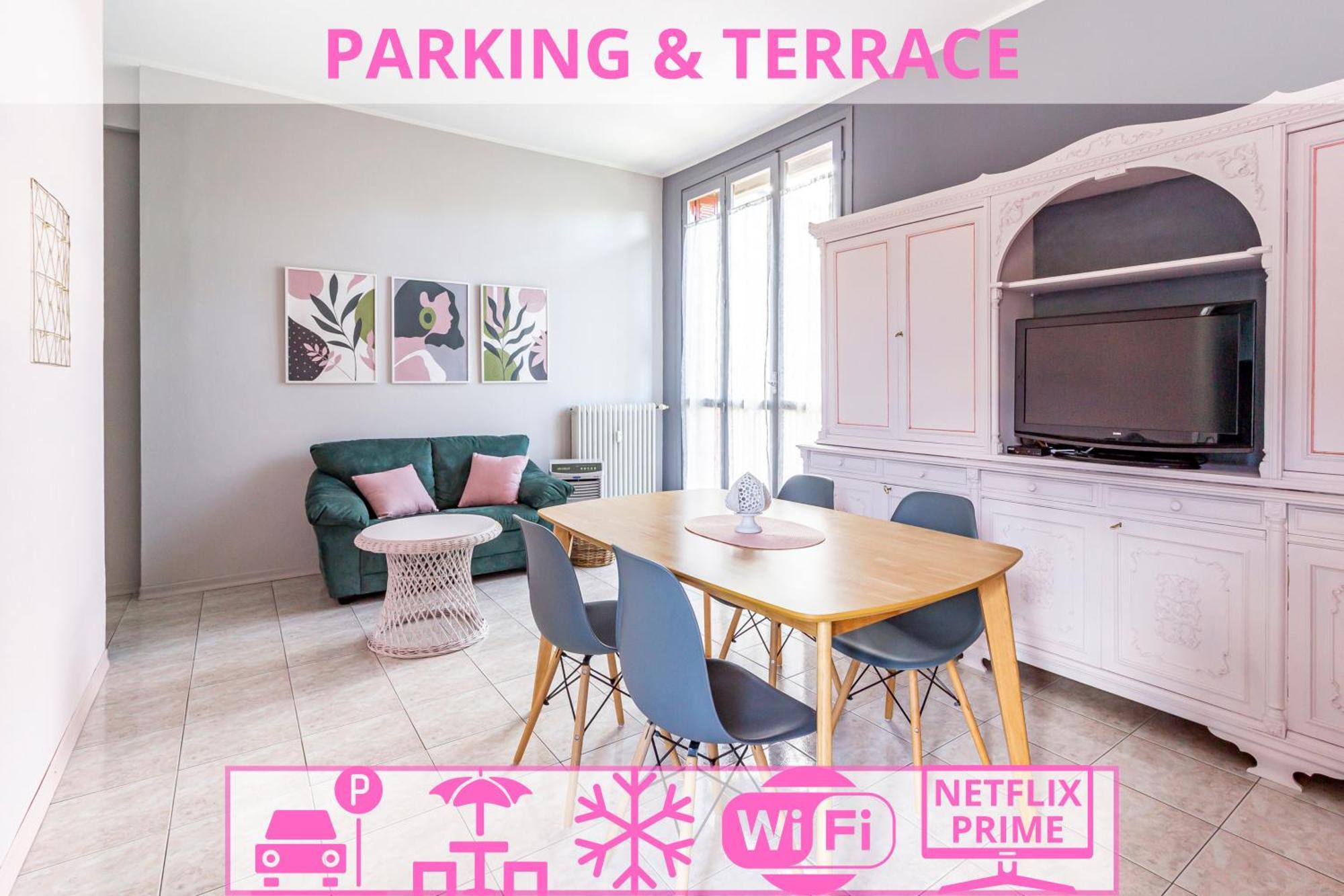 Parking & Terrace - Large 90 Mq - Self Check-In & Remote Access Daire Como Dış mekan fotoğraf
